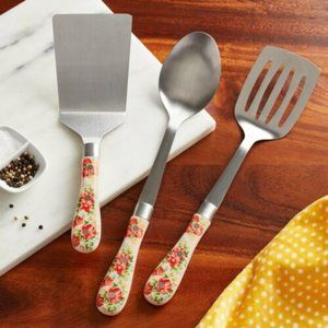 New The Pioneer Woman Vintage Floral 3-Piece Kitchen Tool Set